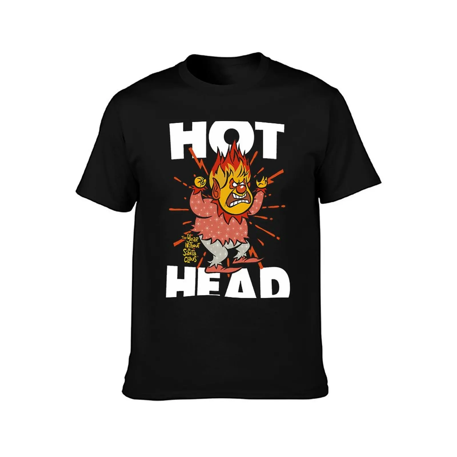 Claymation Snow Miser Heat Hot Head The Year Without A Santa Claus Retro T-Shirt Basic Breathable Solid Color T-Shirt