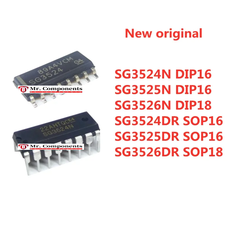 5PCS SG3524N SG3525N SG3526N SG3524DR SG3525DR SG3526BDW DIP16 SOP16 DIP18 SOP18 Pulse width modulation controller In stock