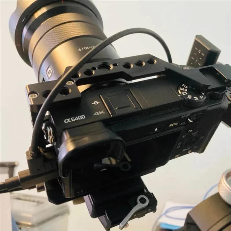 Video Rig Mounting Camera Cage For Sony A6100 A6300 A6400 A6500 Accessory Case Handheld Bracket Cold Shoe Mic LED Light