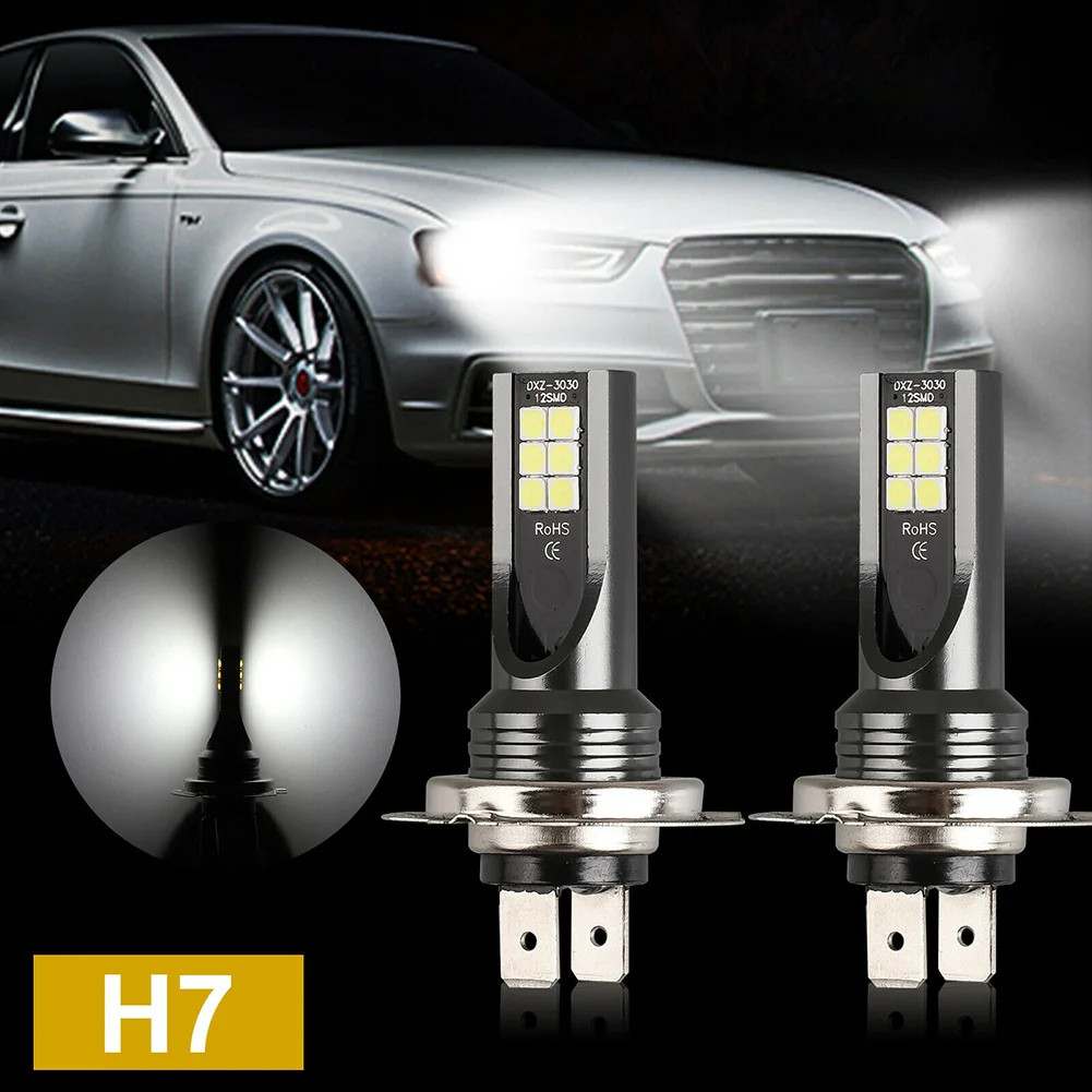 2pcs 12V/24V  H7 LED Headlight Conversion 110W 30000LM 6000K Error Canbus Bulb Set Hot Waterproof Replacement Accessories