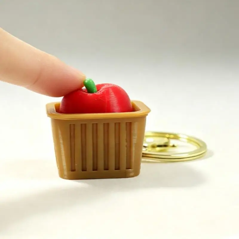 3D-Gedruckter Frucht-Fidget-Druckknopf-Schlüsselanhänger 1 Stück Tragbares PLA-Clicker-Spielzeug für Büro und Schule zur Stresslinderung – Detail 8