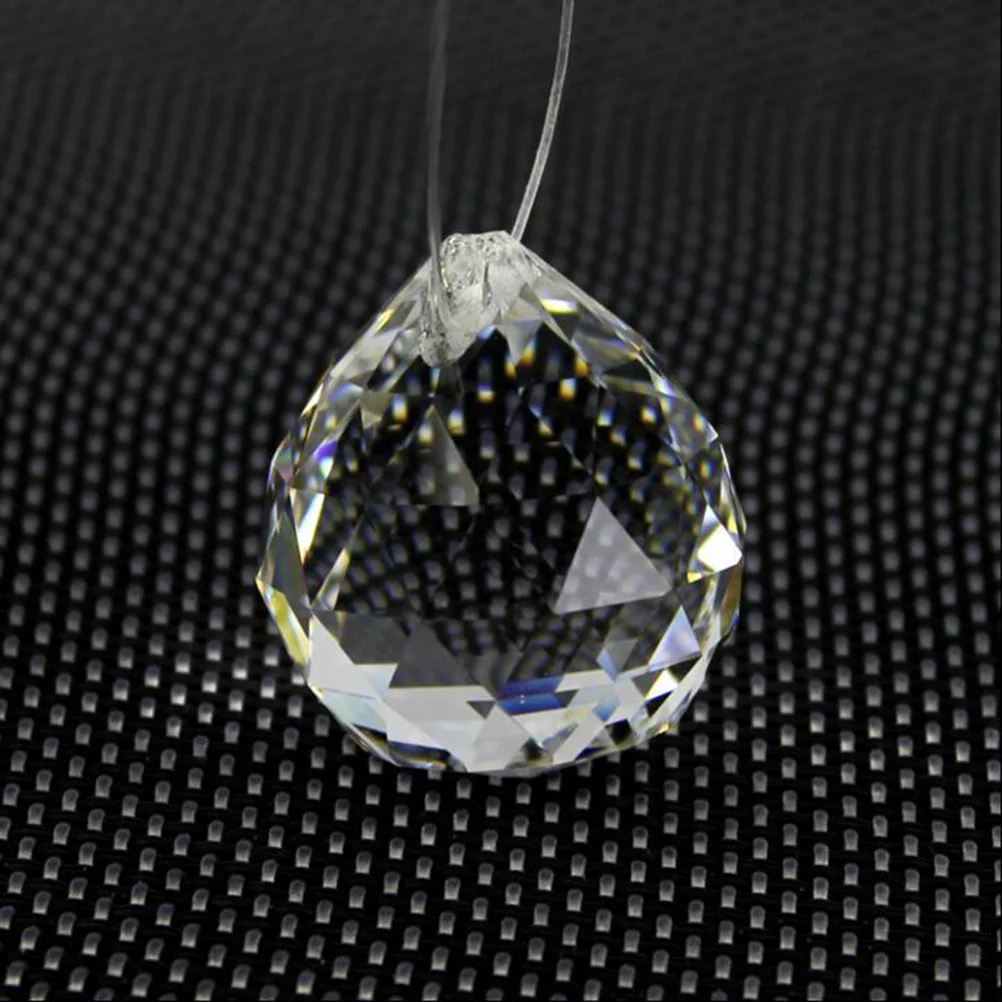 

2pcs Clear Crystal Ball Pendants Chandelier Decor Feng Shui Prisms Window Suncatchers Home Party Decorations Bead Strands