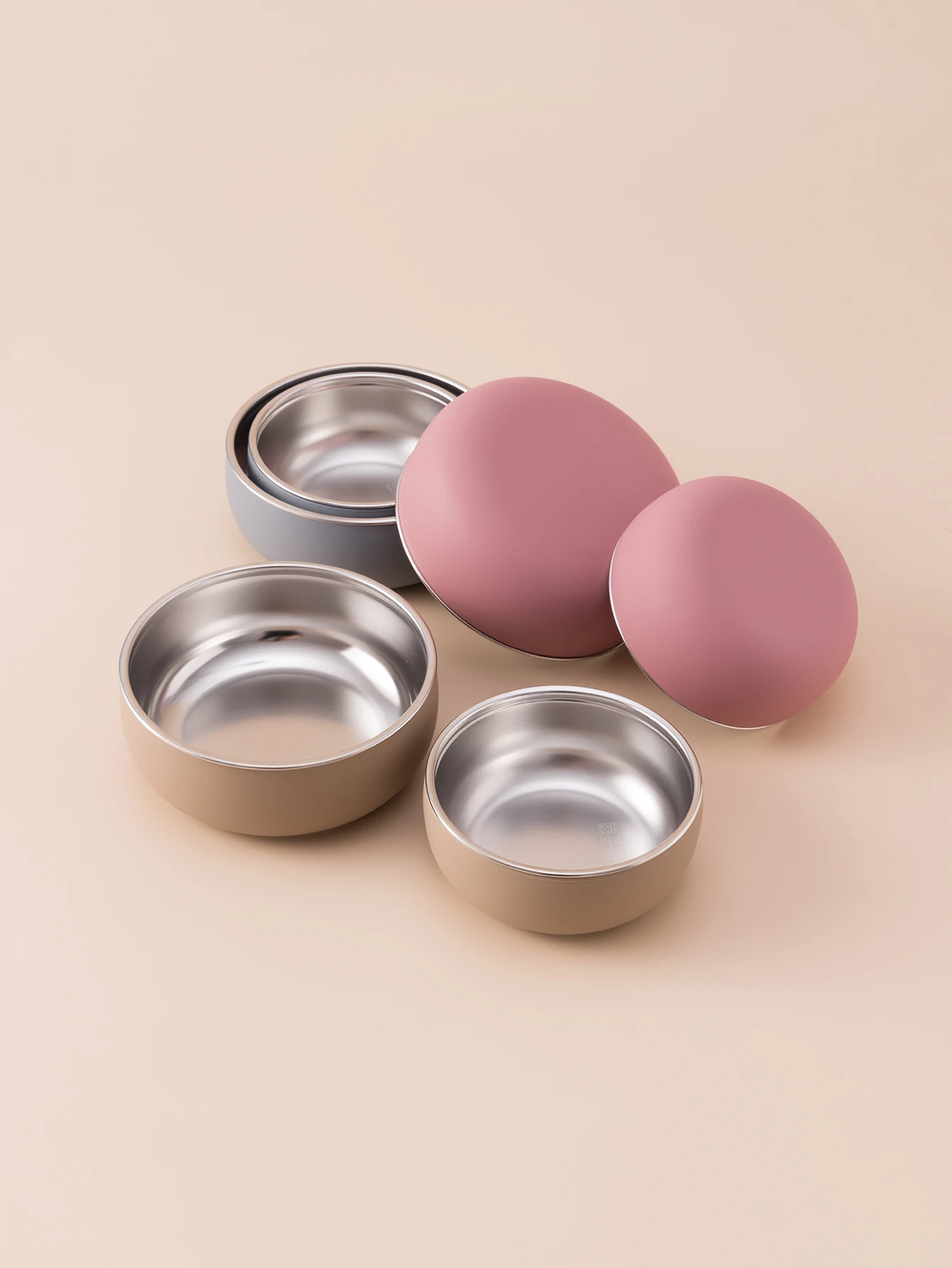 2PCS Baby Stainless Steel Dishes Plate With Suction Base For Food Feeding BPA Free Safe Silicone Bowl Newborn Tableware Items