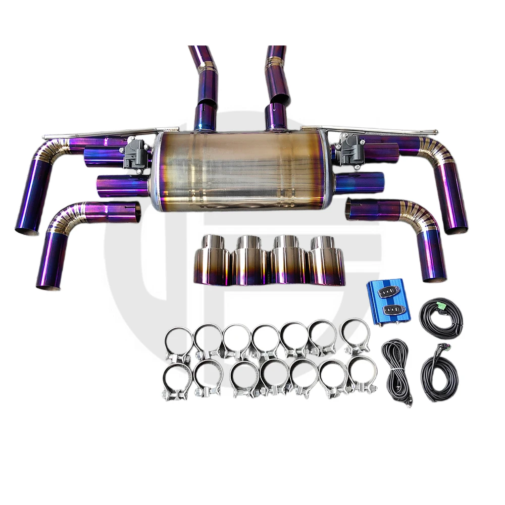 High Performance Titanium Exhaust for  958 Turbo 4.8T 2011-2016 Exhaust Pipe System Catback Muffler