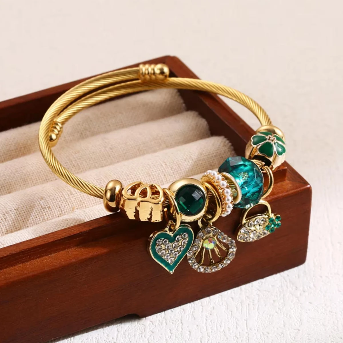 1PC Women's Fashion Pan Family Multi Element Beaded Bracelet Jewelry Accessories Suitable for Date, Party, Festival Gifts