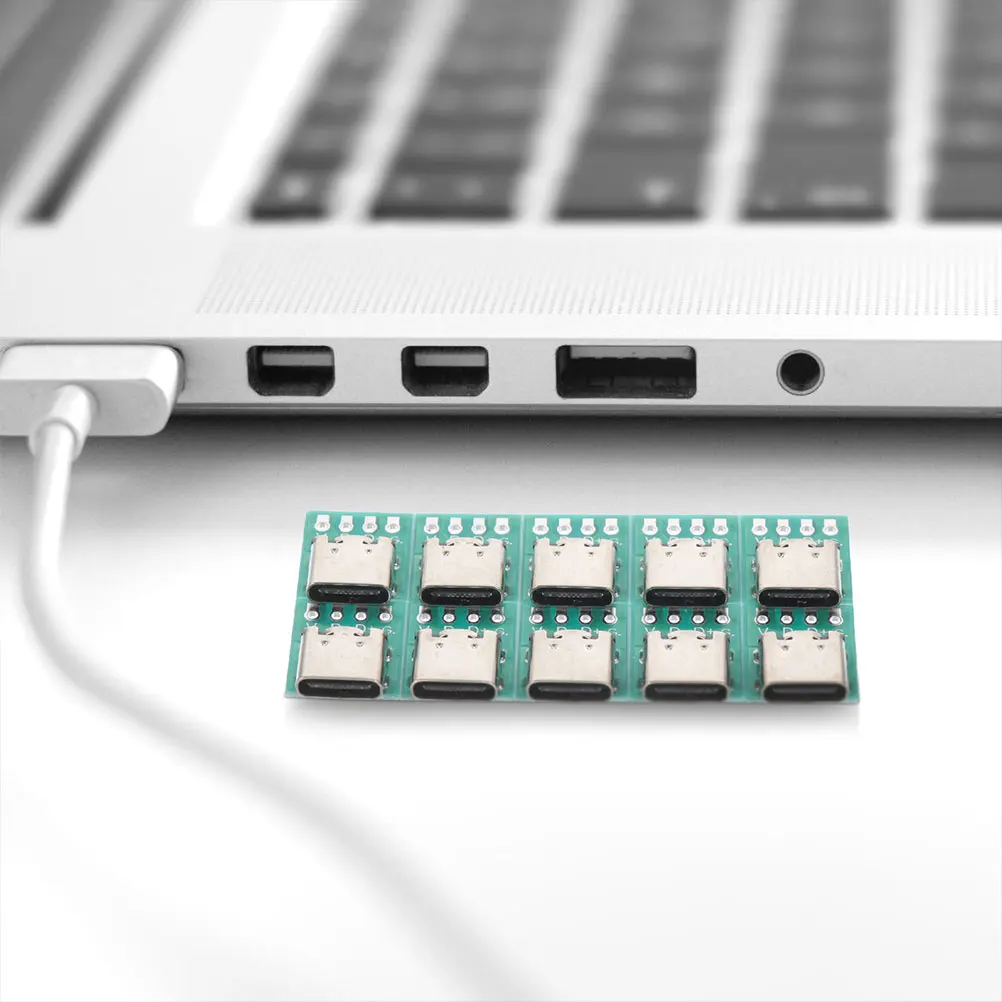 

12pcs Usb C Connector Board Diy 3.b Converter For Cable Data Transmission Stable Durable Interface Support Module Extension