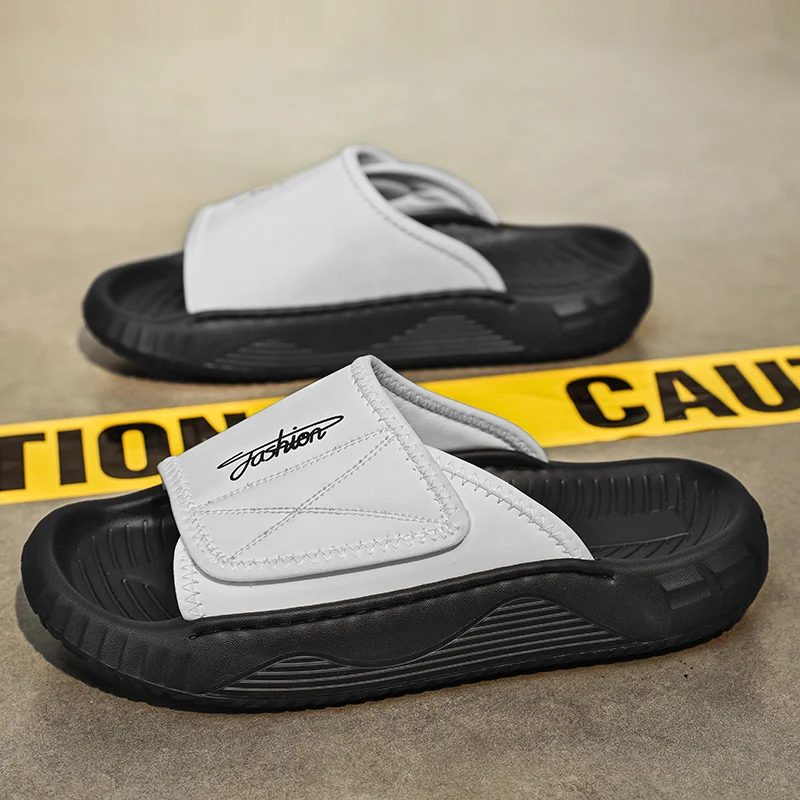 Summer Men Casual Strap Sandals Clean Minimalist Outline Shock Absorbing  Lightweight Footwear For Travel Street Daily Outfits