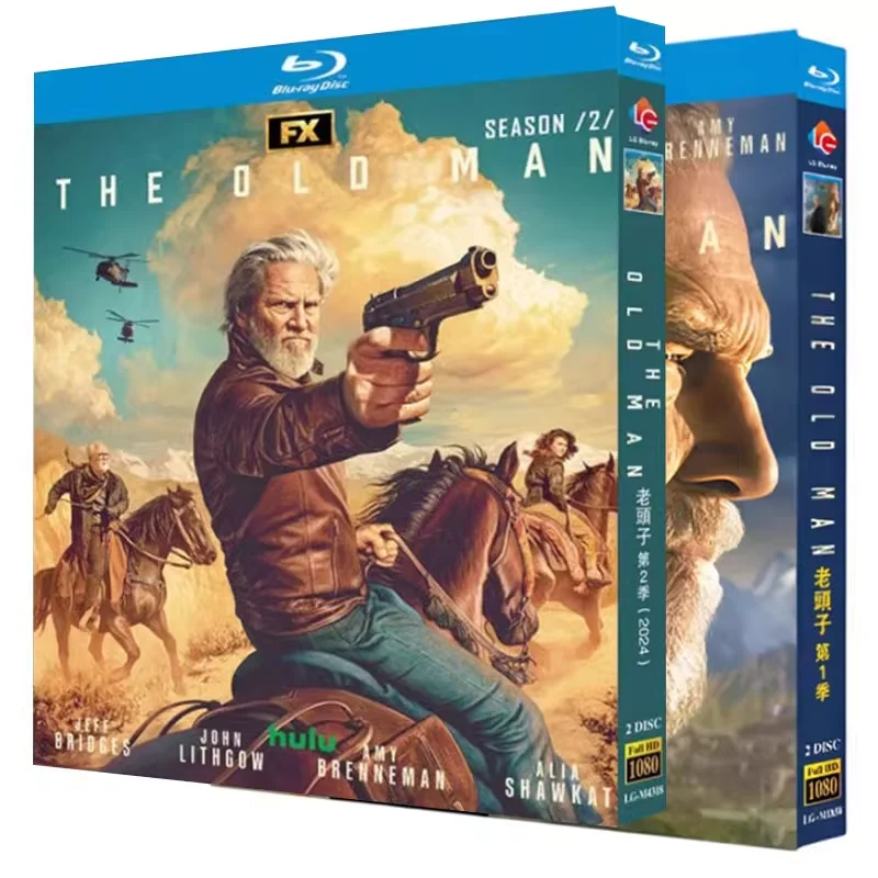 BD Blu-ray Discs High-Definition US TV Series The Old Man Seasons 1–2 Complete Collection 4-Disc Box Set