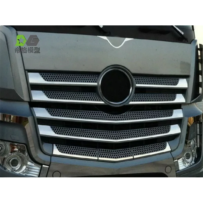 RC 1/14 Metal Front Face Air Intake Grille Sticker for Tamiya Dump Truck Trailer for SCANIA MAN VOLVO Truck Tripper DIY Parts