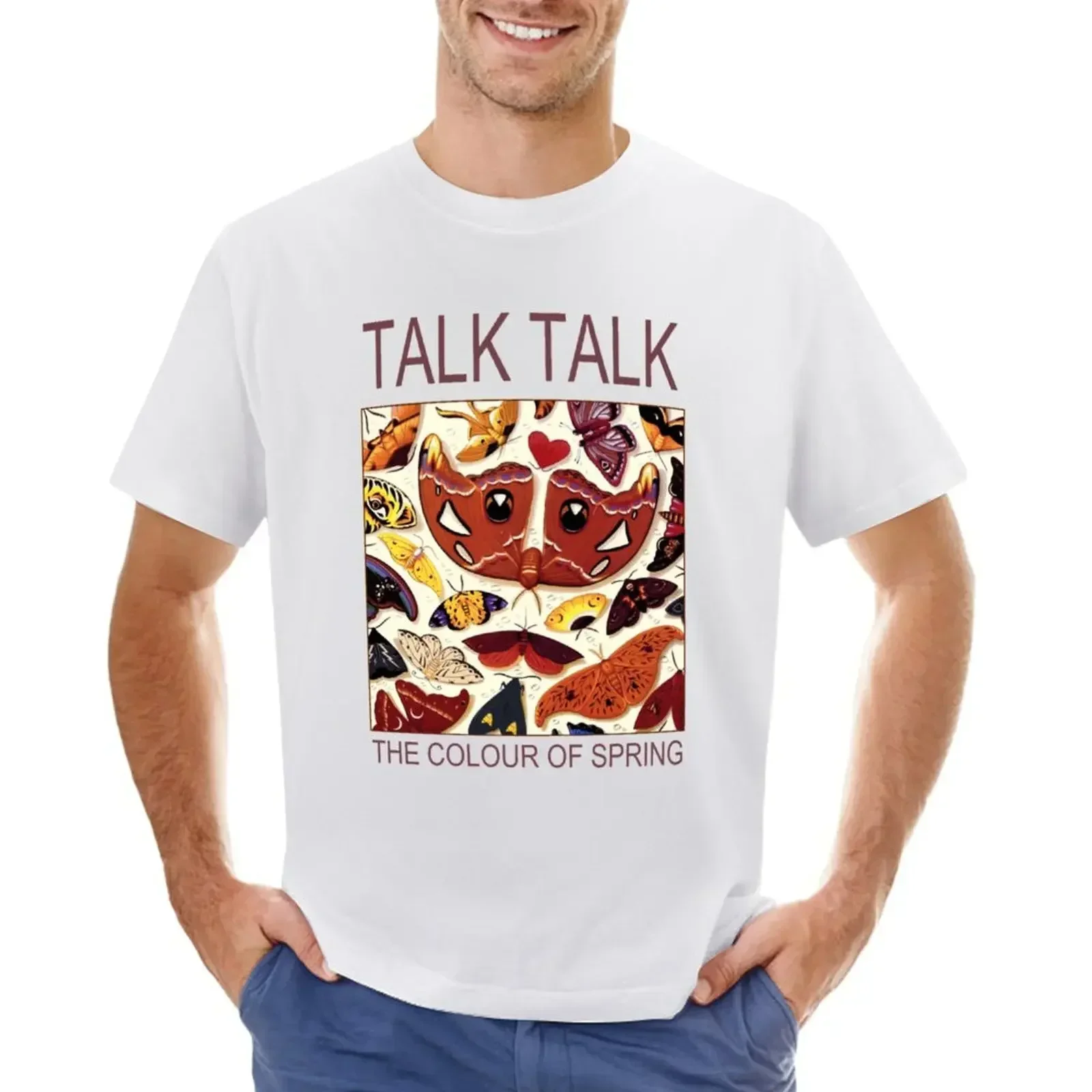 Talk Talk The Colour Of Spring T-shirt summer tops Short sleeve tee Men's t-shirt Moving Pictures Rushs T-shirt heavyweight 2024