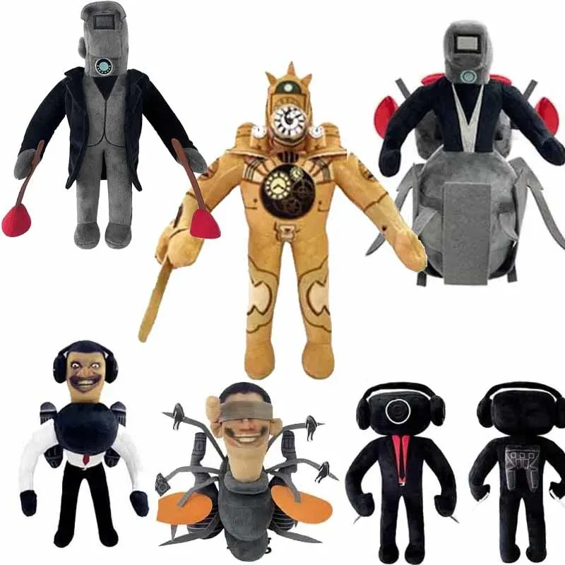 

Skibidi плюшевая кукла для туалета, мультяшная игрушка для твмэна, игрушка-подушка для детей, Рождественский подарок