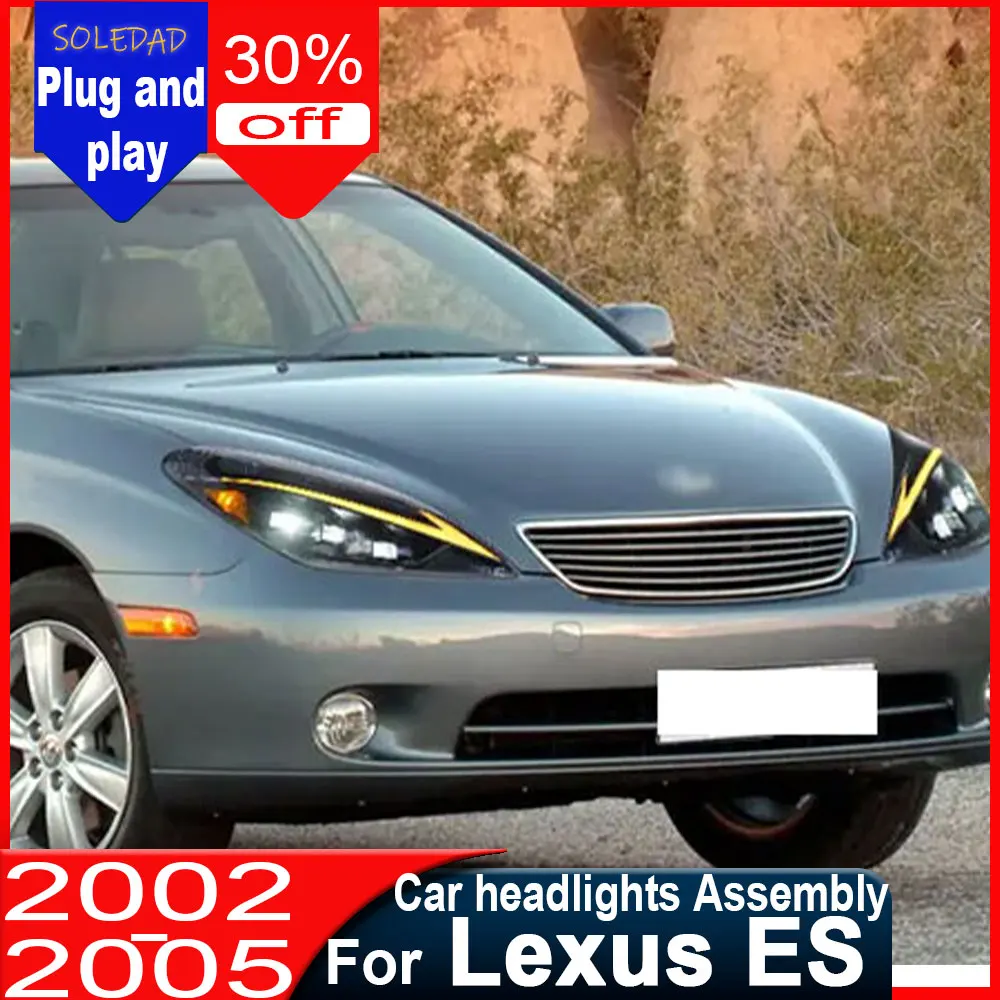 

Car Headlights For Lexus ES 2002 2003 2004 2005 Headlight Projetor head Lamp Daytime Running Light Car Accessories