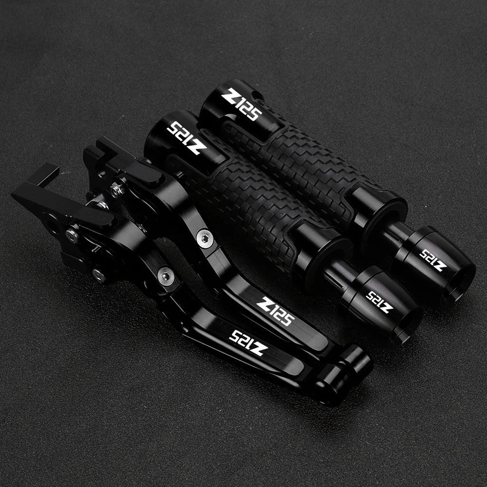 Motorcycle Accessories Brake Clutch Levers Handle Bar End Grips Caps CNC for kawasaki Z125 Z125PRO Z125 Z125 PRO 2015-2018 2016