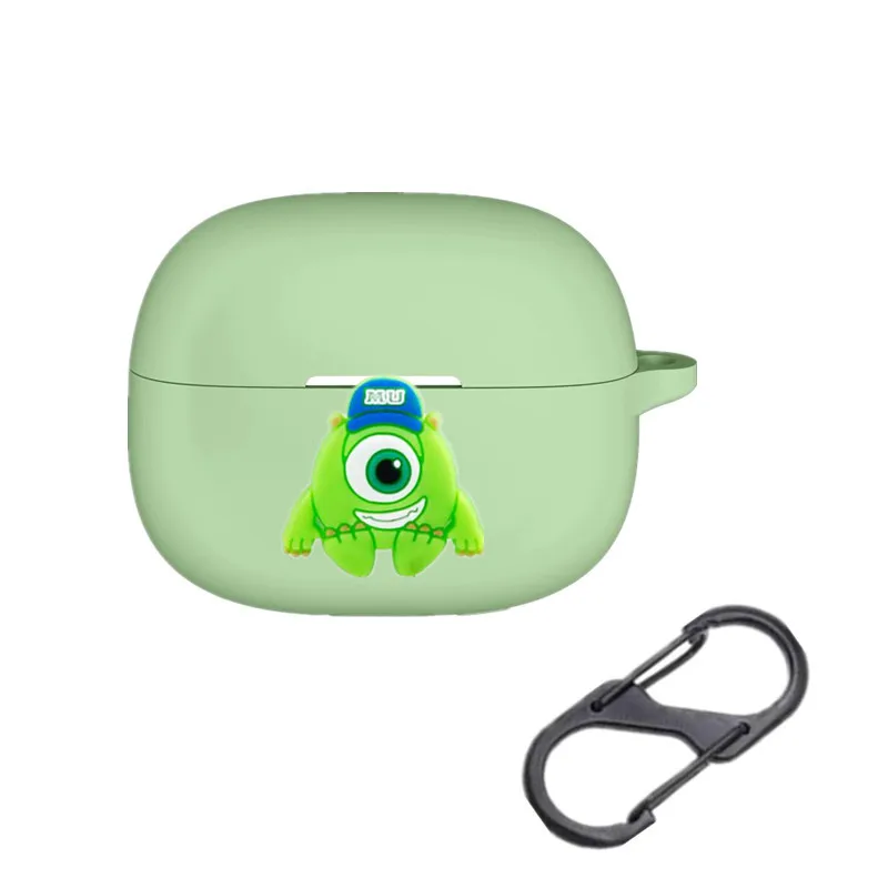 Disney dos desenhos animados caso de fone de ouvido para redmi buds 5 pro/6 pro silicone sem fio caixa carregamento capa protetora com gancho