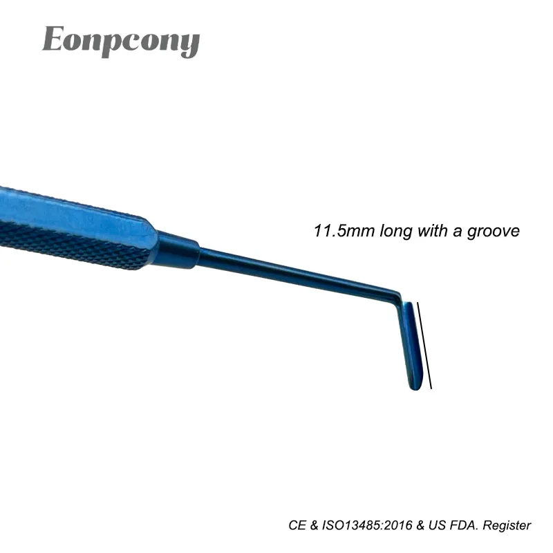 Wright Grooved Muscle Hook Right Strabismus Hook Ophthalmology Surgical Tweezers