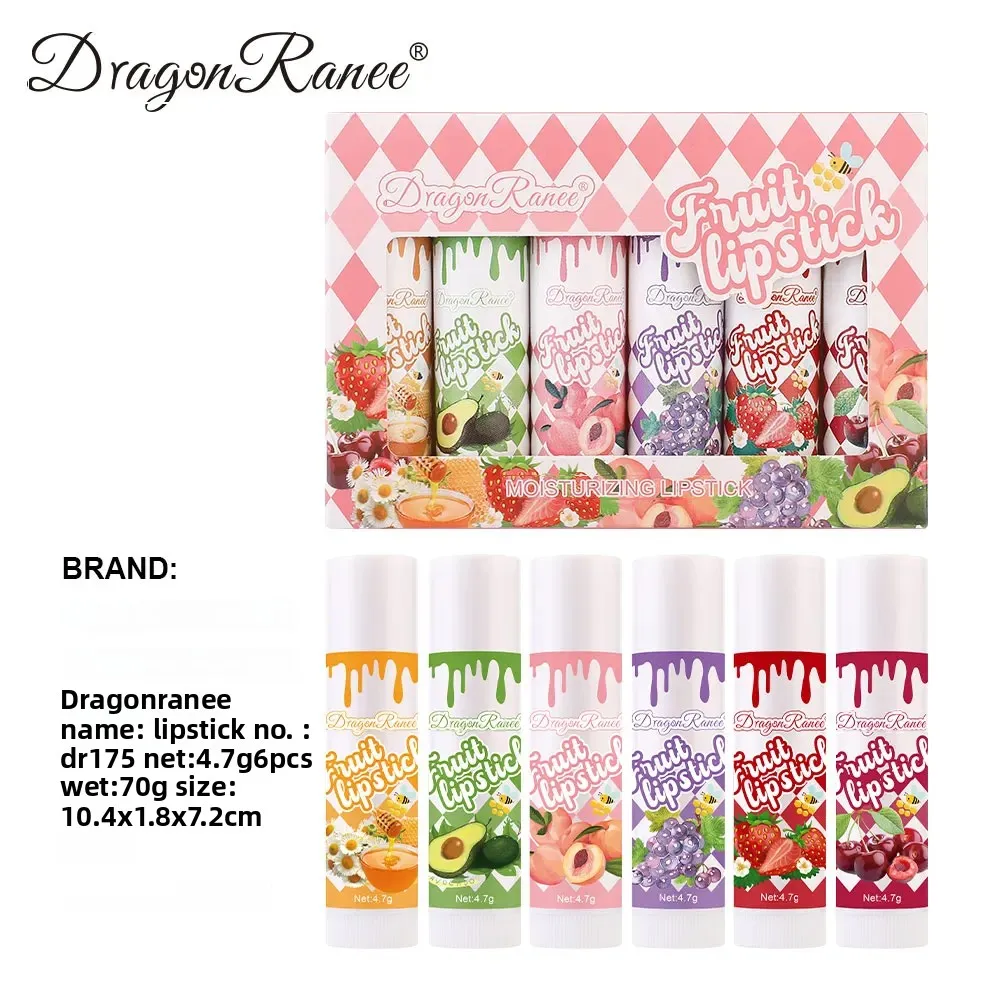 ลิปบาล์มบำรุงริมฝีปาก กลิ่นหอม ช่วยบำรุงและฟื้นฟูริมฝีปากแห้ง 6 สี