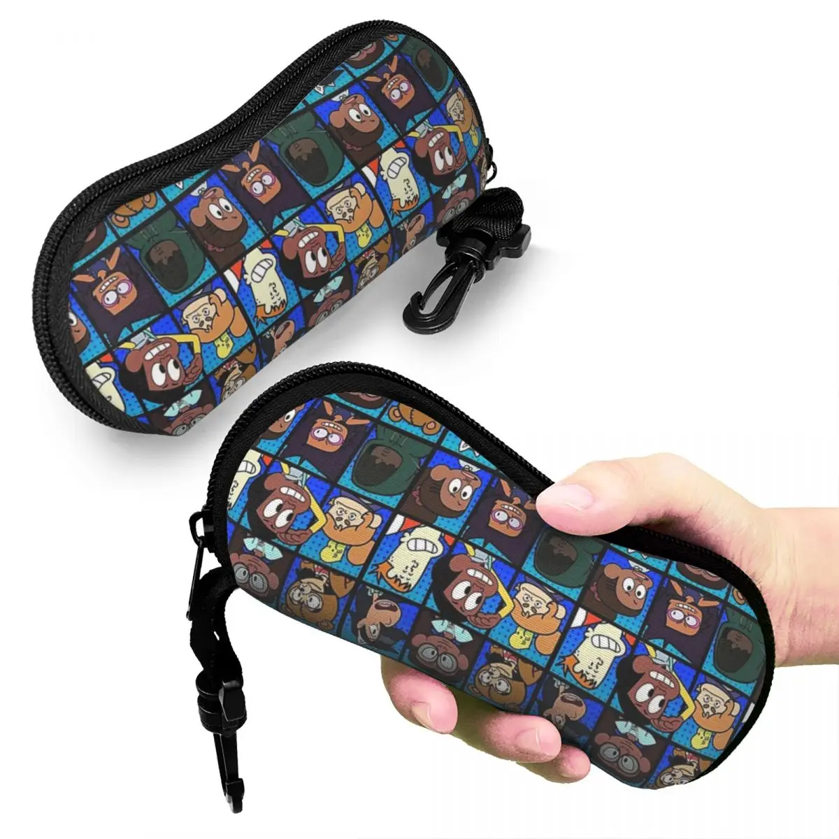 

Craig Of The Creek Characters Blue Shell Glasses Case Protector Sunglasses Box Women Men Soft Eyeglasses Bag Pouch