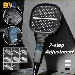 Large Shower Head 7 Modes Adjustable Shower Head Bathroom High-pressure Water-saving Shower Mixer Nozzles Bathroom Accessories