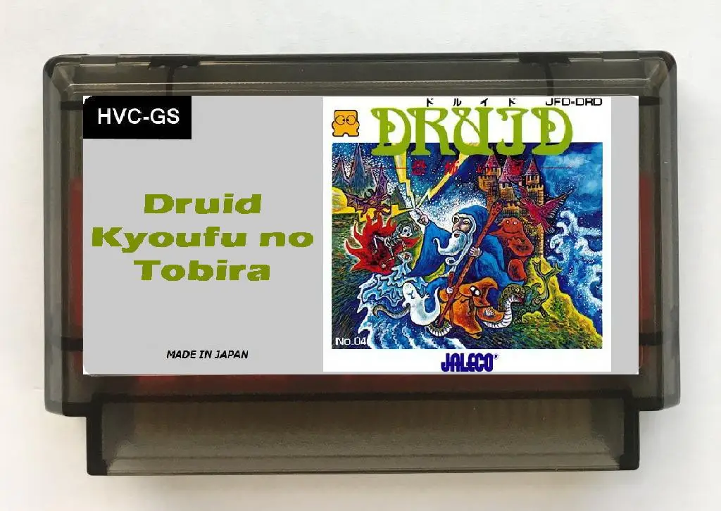 Druid English(FDS Emulated) Game Cartridge for NES/FC Console