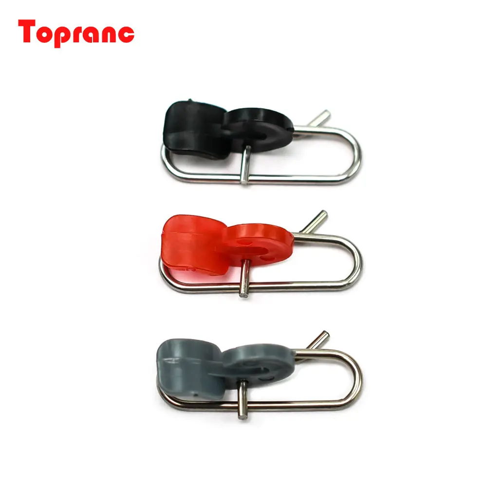 Topranc 45 Stück Kunststoff-Haken-Köder-Clips + Stahl-Schnellnadel-Anschluss, Meeresangel-Köder-Clip, Schlaghaken, Winkel-Angelzubehör