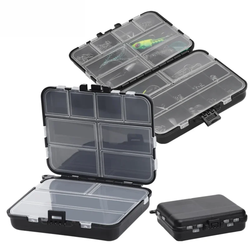 Fishing Tackle Bait Storage Boxes, Portable Double-Sided Lure Hook Organizer, Mini Utility Lures Fishing Box