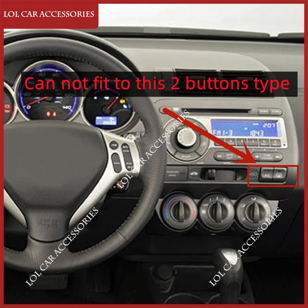 LCA 9 Inch For HONDA Fit Jazz 2004-2007 Stereo Radio Car Android MP5 Player Casing Frame 2Din Head Unit Fascia Dash Cover Trim