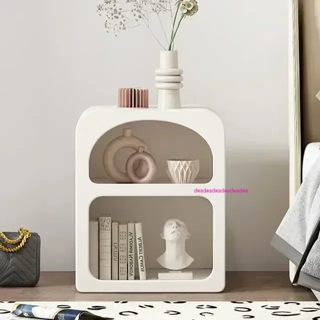 

Italian White Nightstands Pretty Narrow Organizers Luxury Storage Bedside Table Nordic Makeup Table De Chevet Bedroom Furnitures