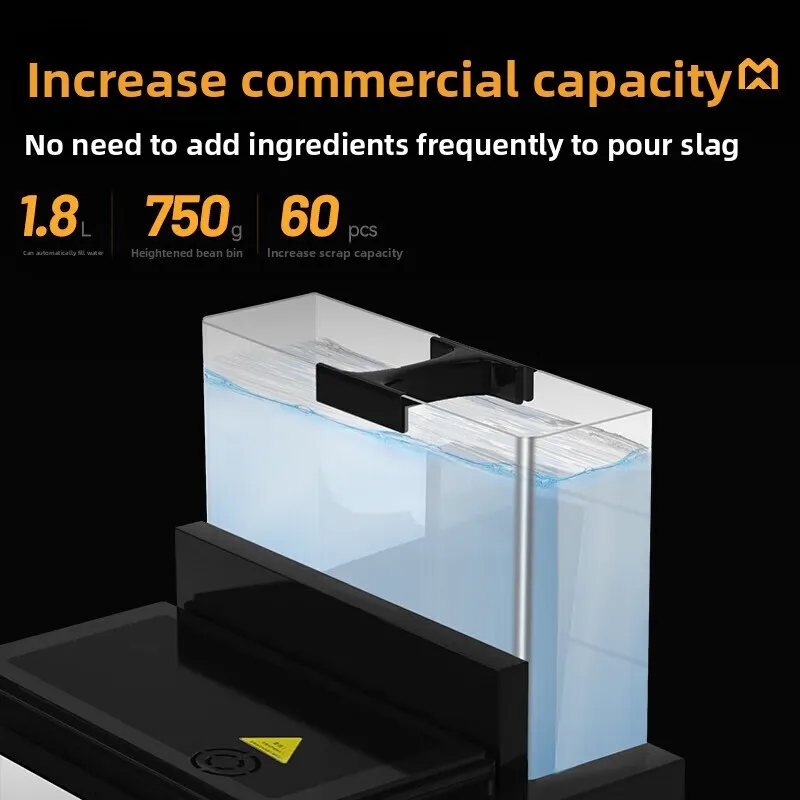 Macchina da caffè automatica HTT Macchina da caffè americana per ufficio con macinazione di chicchi italiani