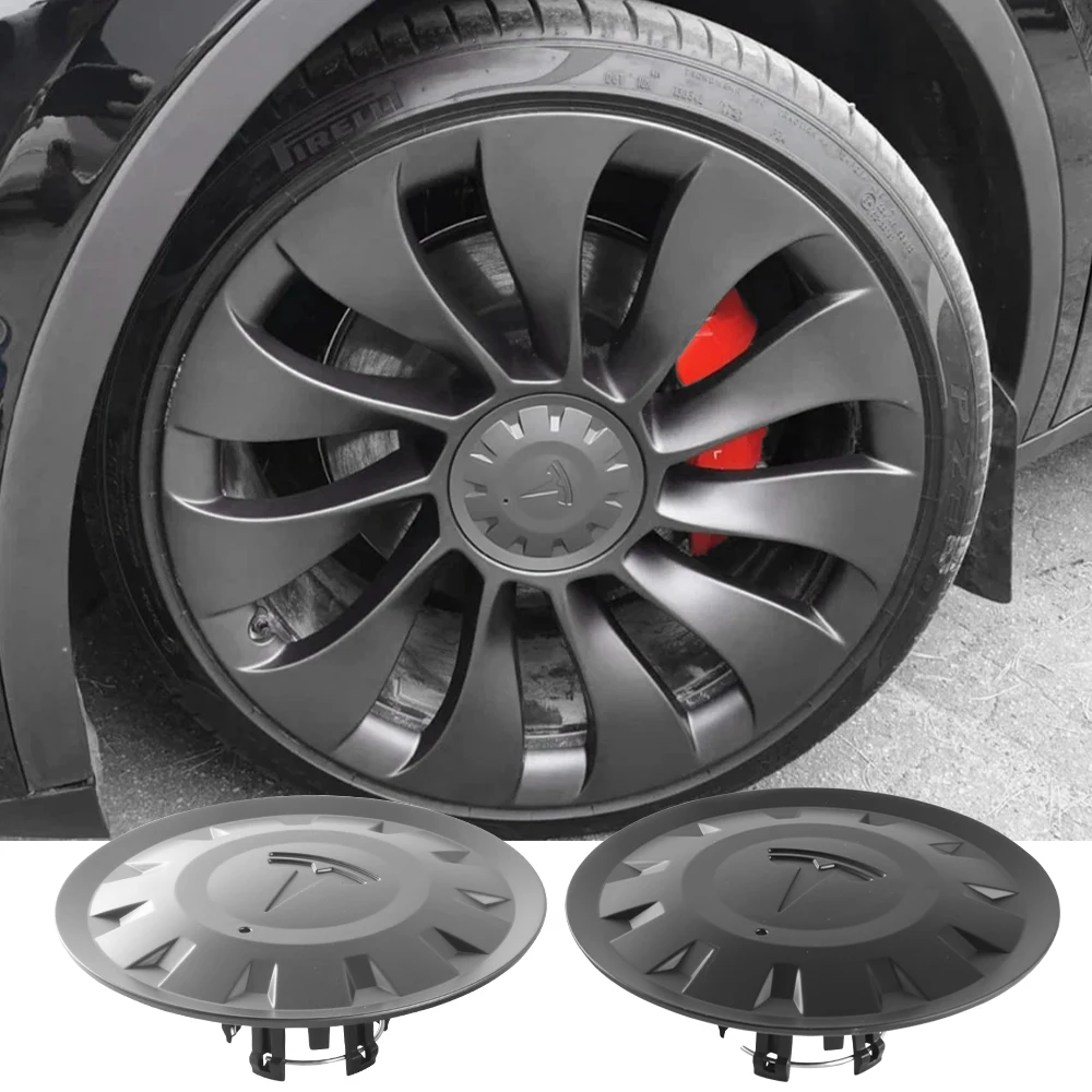 

4 шт. колпаки на центральные колеса автомобиля, чехлы на ступицы, автомобильные аксессуары, Стайлинг для Tesla Model Y, высокопроизводительная версия 2021-2023, колесо 21 дюйм
