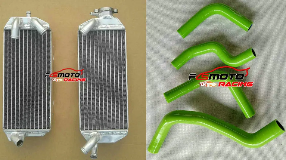 Aluminum Radiator + Silicone Hose For Suzuki DRZ400E DRZ-400E DRZ400 K2/K3/K4  DRZ-400 2002 2003 2004 2005 2006 2007