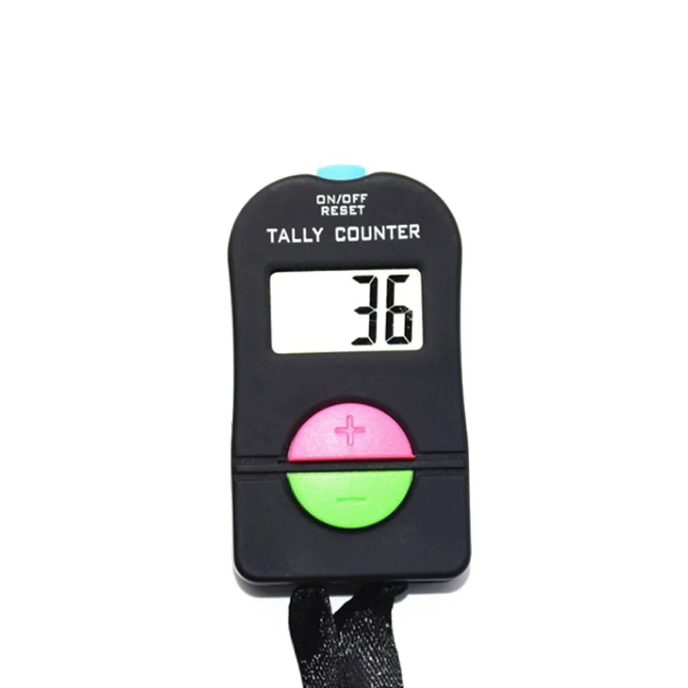 Digital Hand Tally Counter Electronic Manual Clicker 0-9999 Addition And Subtraction Portable Counter For Golf Gym Running