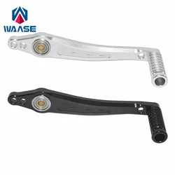 waase Adjustable Dual Bearings Brake Shifter Shift Lever Pedal with Toe Pegs Toepeg Kit For Aftermarket Rearsets Rear Set