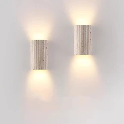 Three-dimensional Natural Stone Wall Lamp For Parlor Bedroom Stairs Corridor Indoor Art Deco Sconce 3000K