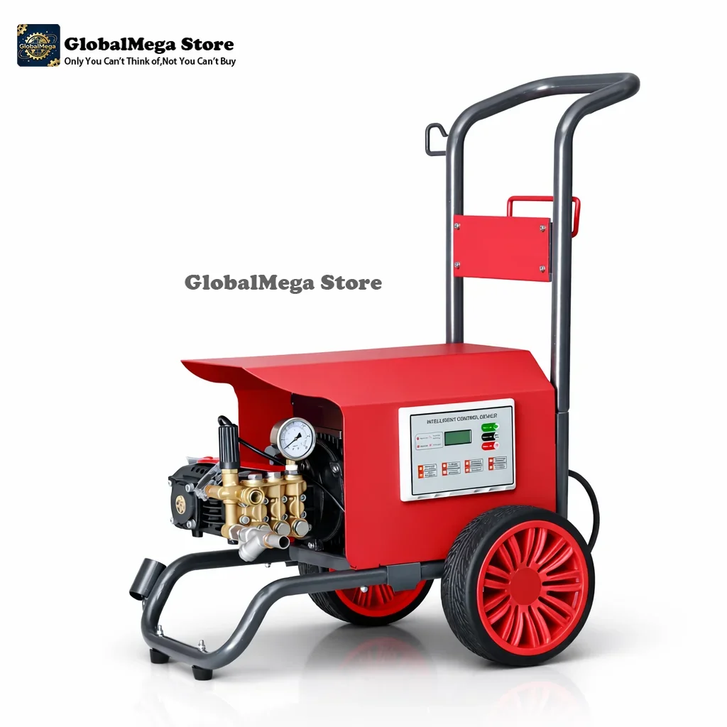 Hidrolavadora Eléctrica de Alta Presión de Agua Fría de 2.5KW 150Bar 2200PSI para Lavado de Autos, Limpieza de Vehículos, Portátil