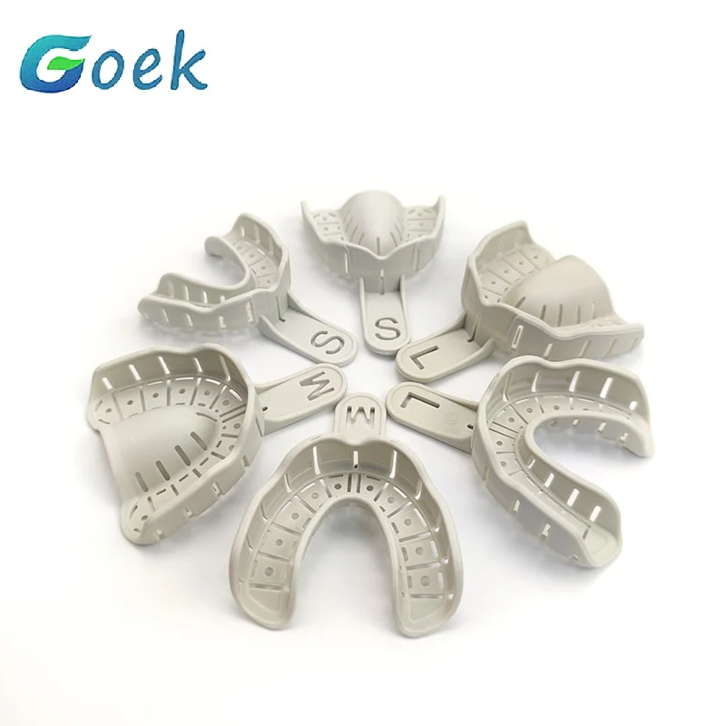 10Pairs Dental Implant Tray Full Mouth Partial Mold Removable Autoclavable 134℃/273.2°F Dentistry Impression Trays Material