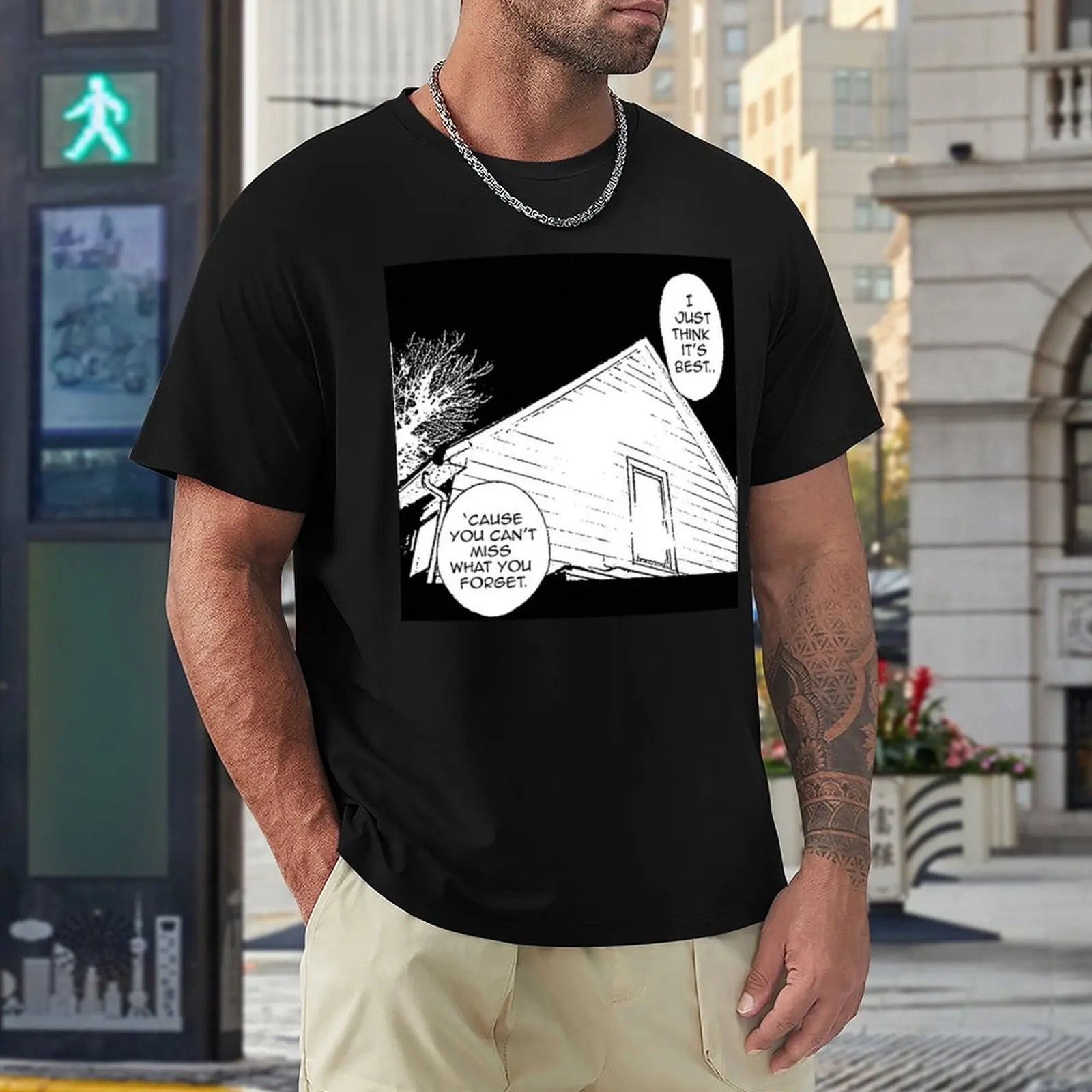 American Football House (Manga Style) T-Shirt plain t-shirt plus size tops mens funny t shirts