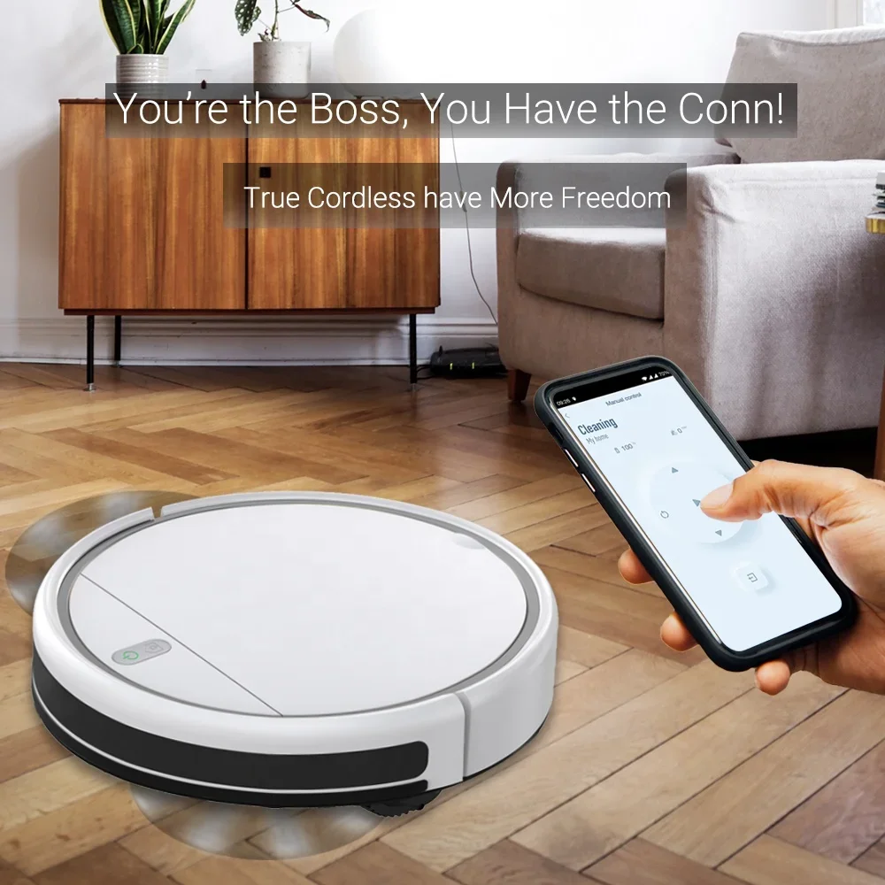 Self Charging Vacuum Robot Cleaner Automatic Robot Vacuum Cleaner WiFi App Control Smart Sweep Robot Vacuum Cleaner with Mopping