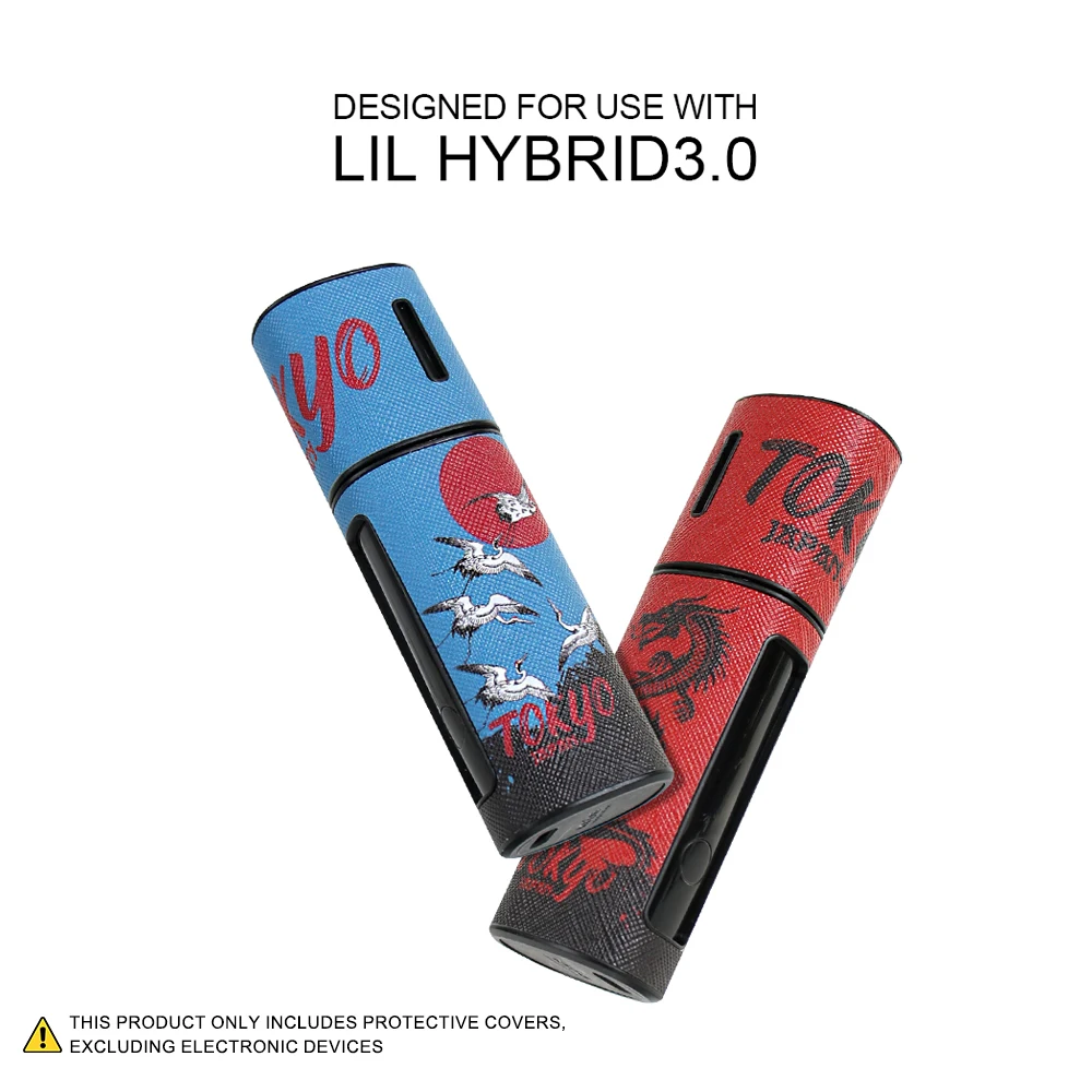 Capa protetora de couro PU adequada para LiL HYBRID 3.0, capa protetora elegante para acessórios de cigarro eletrônico.