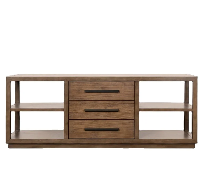 

Американский ТВ-шкаф в традиционном стиле, высококачественная простая мебель для гостиной с деревянными панелями для хранения вещей