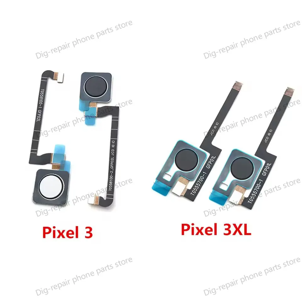 High Quality Home Button Fingerprint  Flex For Google Pixel 3 3XL 3A XL Home Button Fingerprint Ribbon Sensor Flex Cable