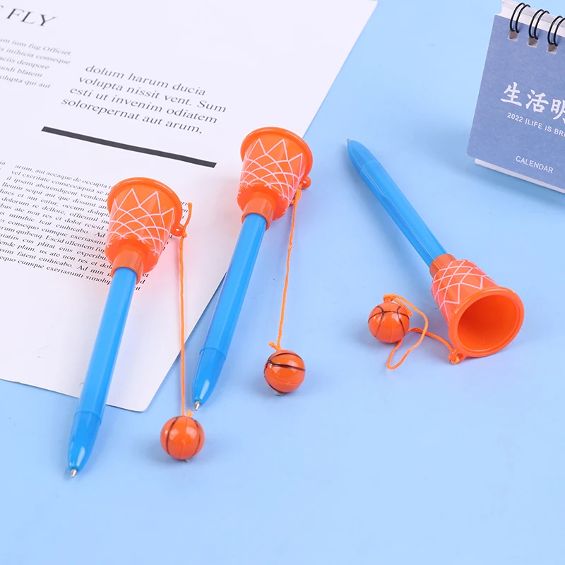 5PCS Sports Basketball Hoop Pens,Basketball Party Favors Novelty pen 0.7mm Ballpoint Pen Gift Stationery for kids