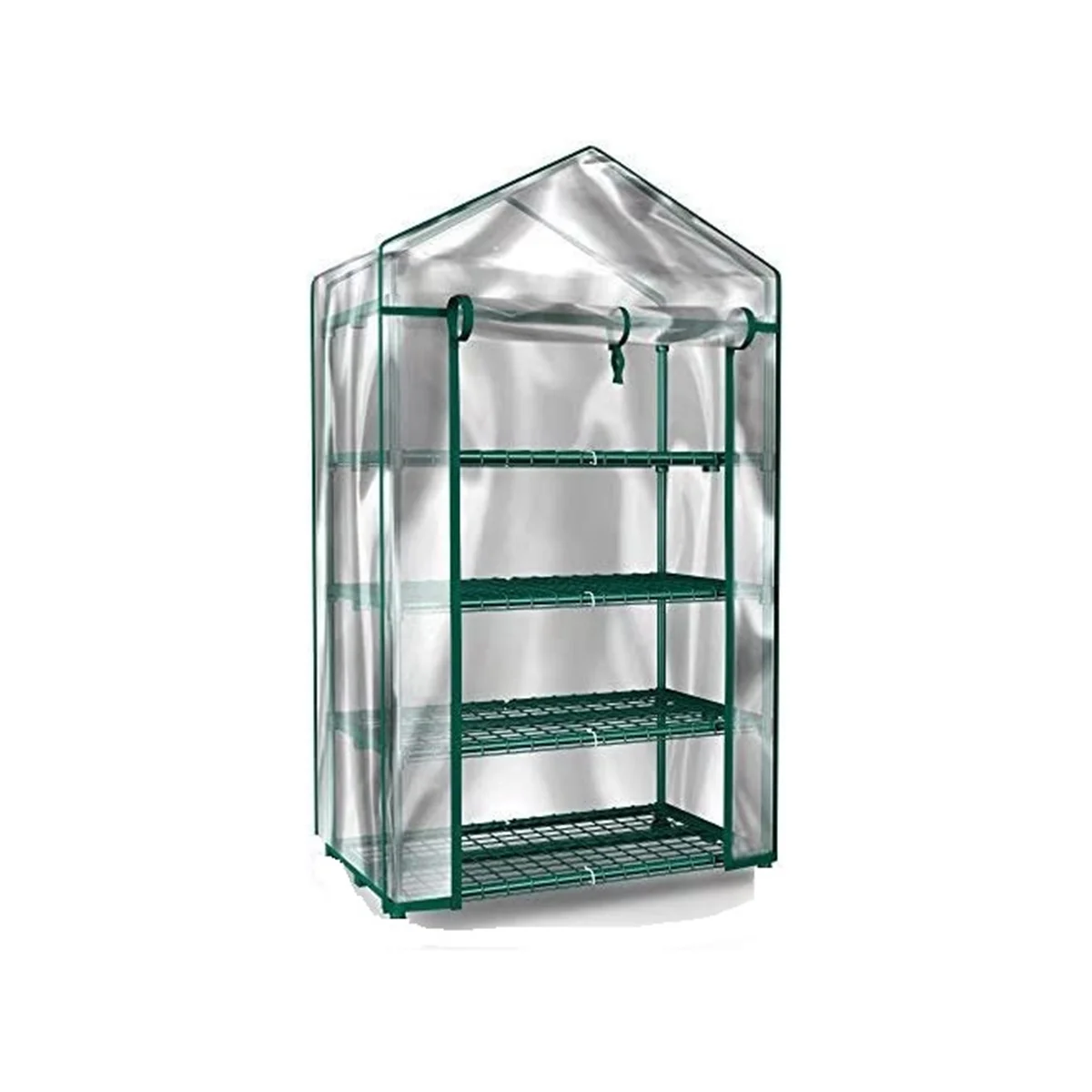 Mini Greenhouse-4-Tier Indoor Outdoor Sturdy Portable Shelves-Grow Plants, Seedlings, Herbs