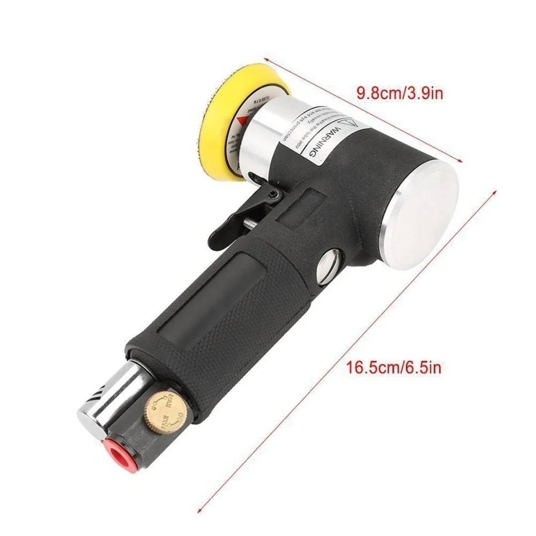 Levigatrice ad aria orbitale Mini pneumatica 1 "/2"/3 "Rettificatrice Set per lucidatura auto Utensile pneumatico per lucidatrice ad aria ad alta velocità