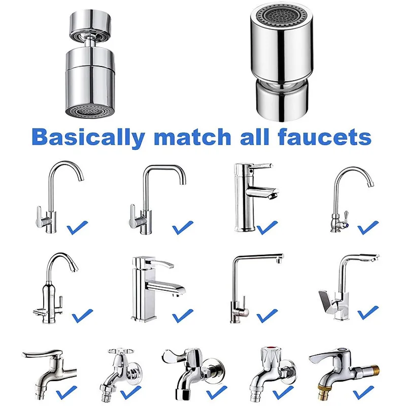 Currency Kitchen Water Faucet Aerator 360 Degree Swivel Tap Bathroom Water Tap Filter Nozzle Diffuser Adapter Filter FM22 Thread