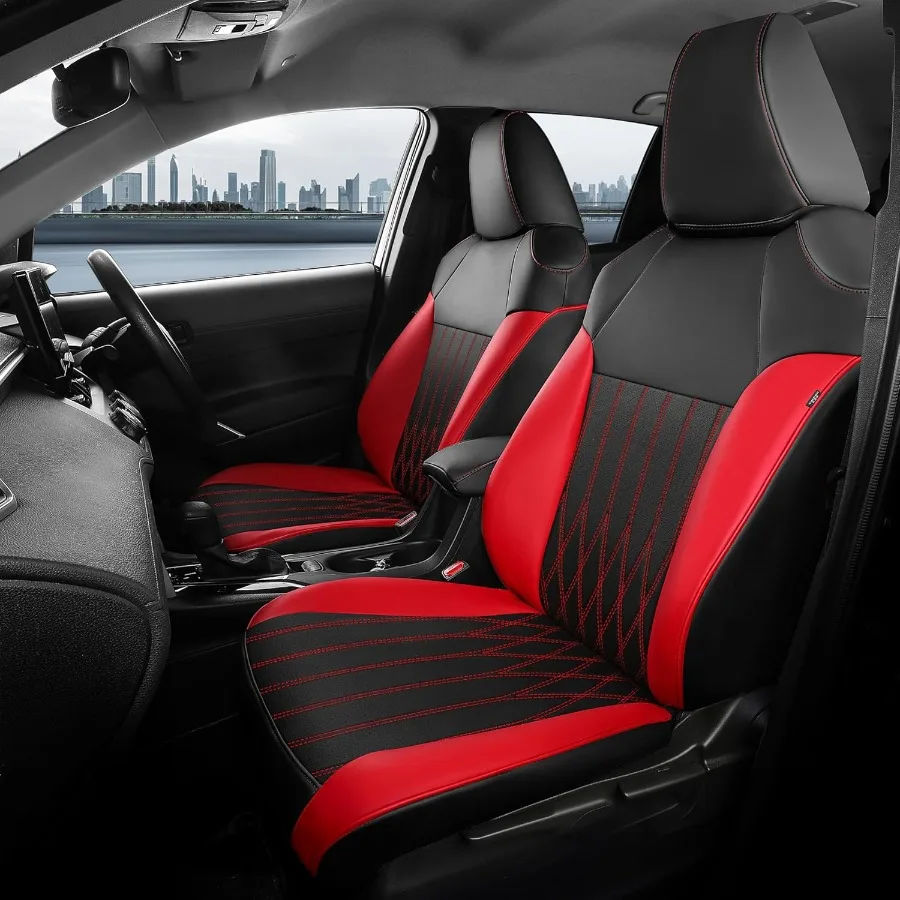 

Seat Covers for Corolla Hybrid LE 2020 2021 2022 and Hybrid XLE 2023 2024 2025 Custom Fit Luxury Faux Leather Car Seat Covers