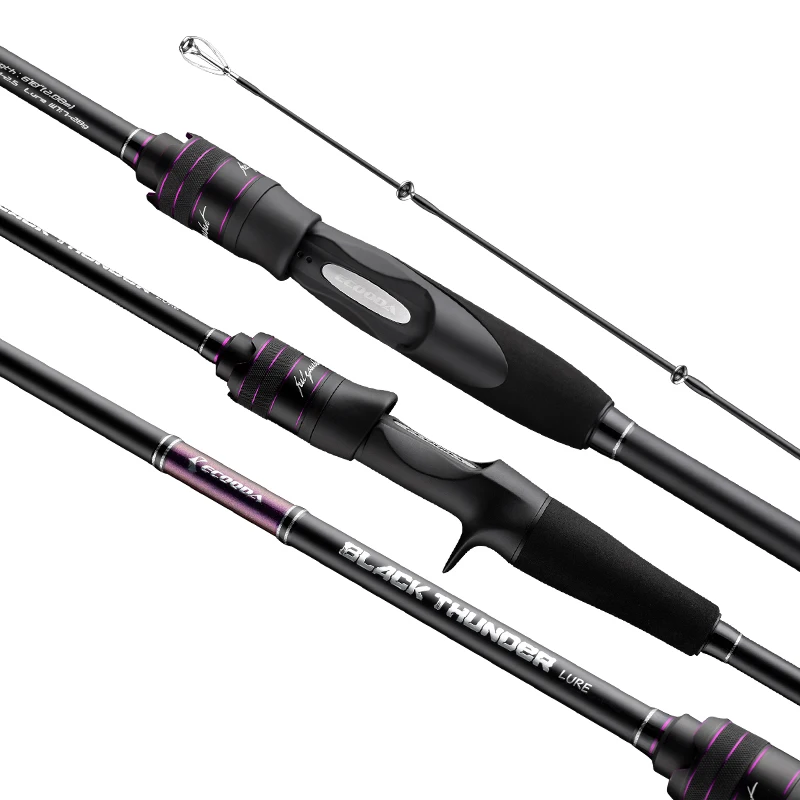 Ecooda Black Thunder Series EBNL 1.98m 2.08m 2.29m 2.43m Sea Bass Rod Saltwater Fishing Rod