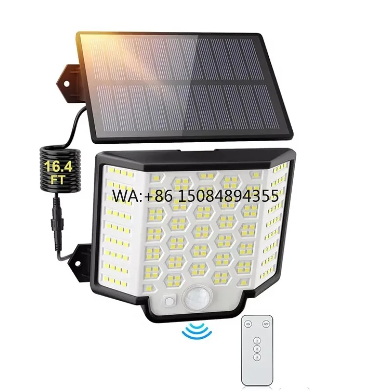 Solar LED Floodlight Garden Light with Remote Control for Outdoor Garden Solar Flood Lighting