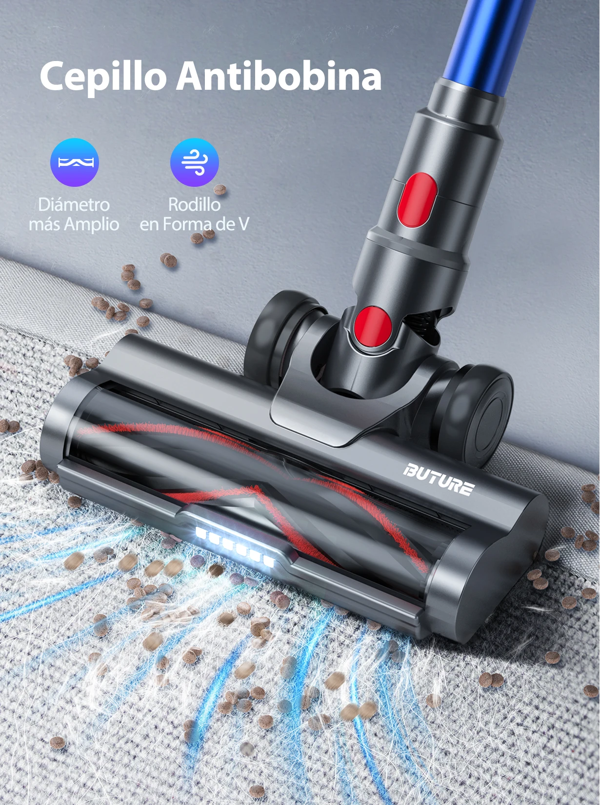 Handheld Cordless vacuum cleaners 55 Min 36KPA Suction Power 450W for smart home appliance 1.2L Dust Cup Removable Battery JR500