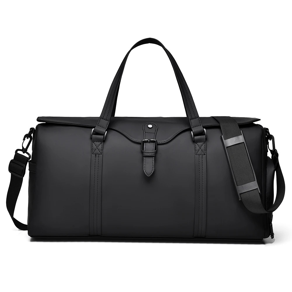 New fashion large capacity waterproof men's travel handbag Individual Shoe bin fitness bag duffle bag 여행 가방 bolso de viaje black