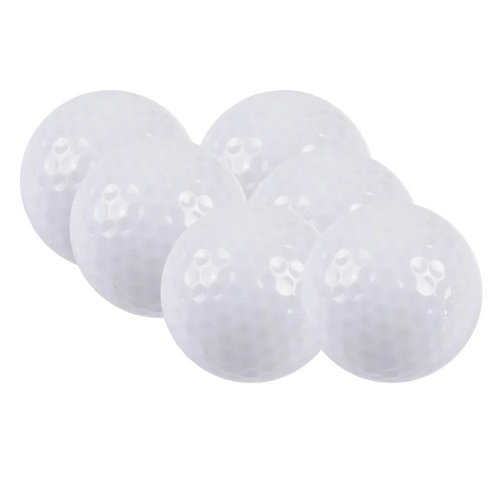 6pcs Luminous Night Golf Ball Bright Luminous Balls Glow in The Dark Fluorescent Golf Ball for Training Hitting Practice